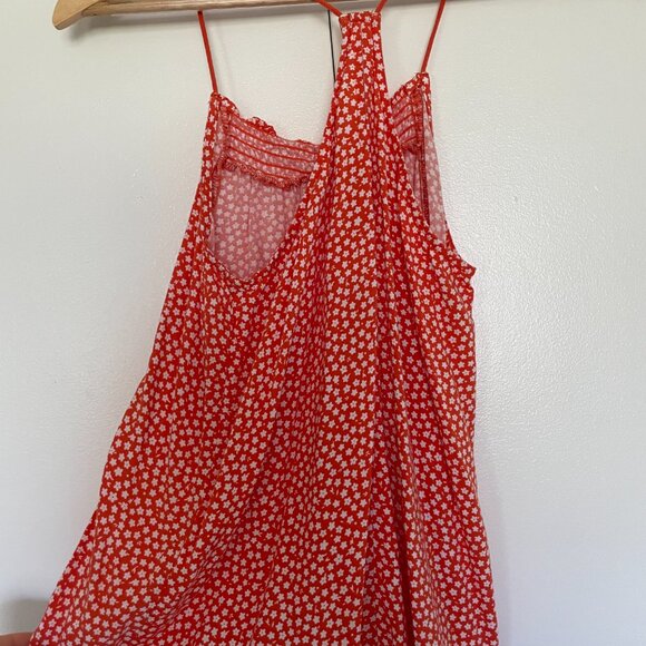 Orange Flower No Boundaries Racerback Spaghetti Strap Top Size S 🍊 🌼 🧡 - Picture 11 of 11